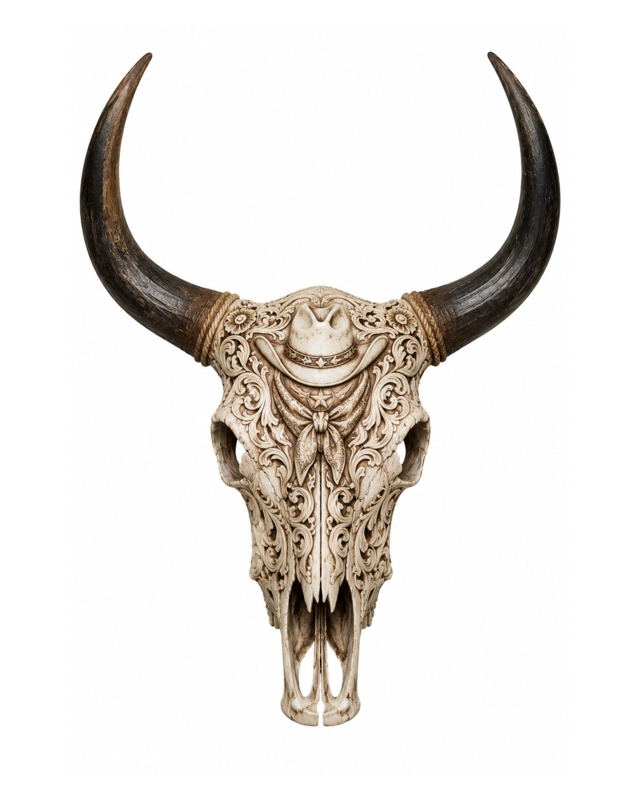 Western cow skull artwork